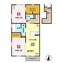 D-room中根 205号室 ｜ 茨城県ひたちなか市大字中根（賃貸アパート2LDK・2階・59.46㎡） その2