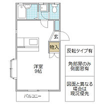 西古内ハイツ B棟 103号室 ｜ 茨城県ひたちなか市大字東石川（賃貸アパート1R・1階・24.80㎡） その2