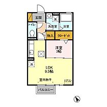 グランドゥール 103号室 ｜ 茨城県水戸市千波町（賃貸アパート1LDK・1階・33.39㎡） その2