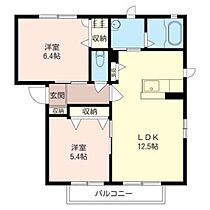 ローズヒルズ C棟 102号室 ｜ 茨城県水戸市米沢町（賃貸アパート2LDK・1階・54.09㎡） その2