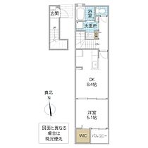 ベルクレール本町 204号室 ｜ 茨城県水戸市本町（賃貸アパート1LDK・2階・38.81㎡） その2