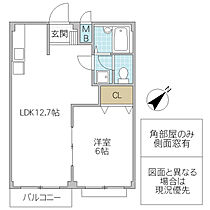 フローラルBUNKYO 104号室 ｜ 茨城県水戸市文京（賃貸アパート1LDK・1階・39.19㎡） その2