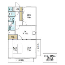 イースタンパレス水戸 605号室 ｜ 茨城県水戸市見川（賃貸マンション3LDK・6階・54.45㎡） その2