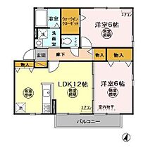 パークフラッツ C棟 201号室 ｜ 茨城県ひたちなか市はしかべ（賃貸アパート2LDK・2階・55.47㎡） その2