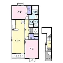 ポポラーレT 1 201号室 ｜ 茨城県水戸市東前町（賃貸アパート2LDK・2階・51.67㎡） その2