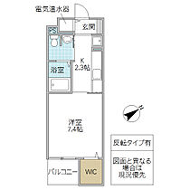 クオーレ メグ 402号室 ｜ 茨城県水戸市南町（賃貸マンション1K・4階・27.91㎡） その2