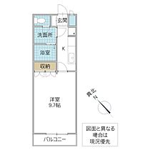 パル・プランドール 205号室 ｜ 茨城県ひたちなか市相金町（賃貸アパート1K・2階・29.75㎡） その2