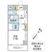 グラーヴェ三の丸 702号室 ｜ 茨城県水戸市三の丸（賃貸マンション1K・7階・26.33㎡） その2