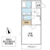 Fleur 106号室 ｜ 茨城県水戸市元吉田町（賃貸アパート1K・1階・29.81㎡） その2