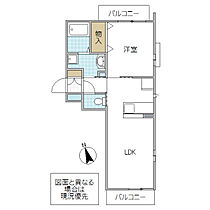 マローナ 301号室 ｜ 茨城県水戸市白梅（賃貸マンション1LDK・3階・44.40㎡） その2