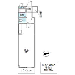 大常ビル ワンルームの間取図画像