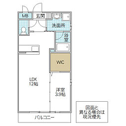 間取図画像 1LDK