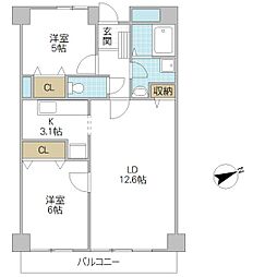 間取図画像 2LDK