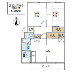 間取図画像 2LDK