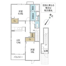 ヴィオラ 2LDKの間取図画像