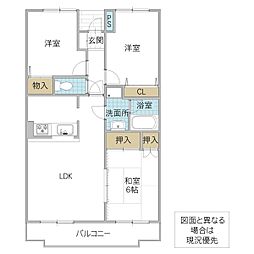 間取図画像 3LDK