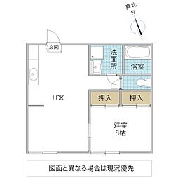 間取図画像 1LDK