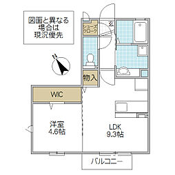 間取図画像 1LDK