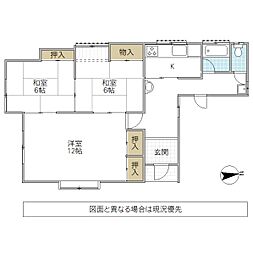 イトウハイツ 3Kの間取図画像