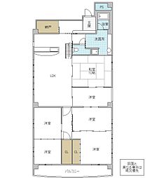 グレースタワー城南 4SLDKの間取図画像