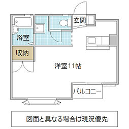 間取図画像 ワンルーム