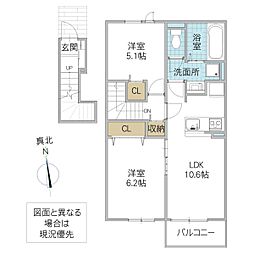 間取図画像 2LDK