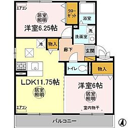 間取図画像 2LDK