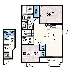 間取図画像 2LDK