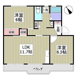 間取図画像 2LDK