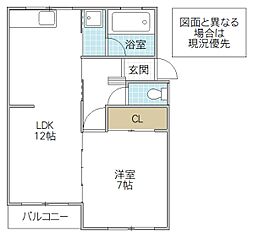間取図画像 1LDK