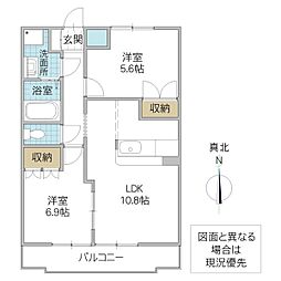 間取図画像 2LDK