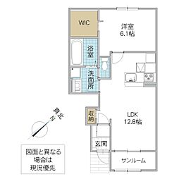 間取図画像 1LDK