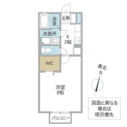 アネックスMITO2 1Kの間取図画像