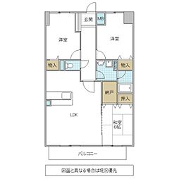 ミオ・パラッツォ水戸 3LDKの間取図画像