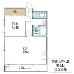 間取図画像 1LDK