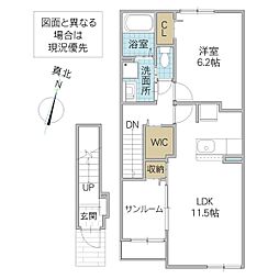 間取図画像 1LDK