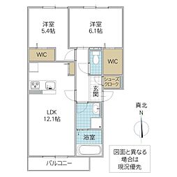 間取図画像 2LDK
