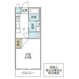 precious one 翔 202号室 2階1Kの間取り