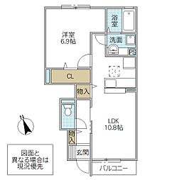 間取図画像 1LDK