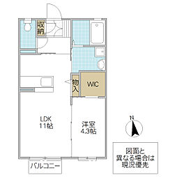 間取図画像 1LDK