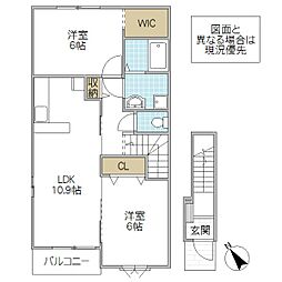 インノバール 2LDKの間取図画像