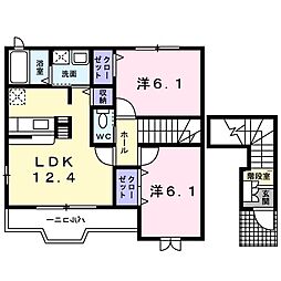 コーポタイホー 2LDKの間取図画像