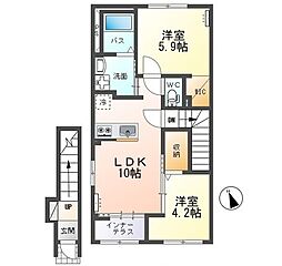 KY トリニティ(KY Trinity) 2LDKの間取図画像