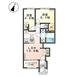 limone (リモーネ) 2LDKの間取図画像
