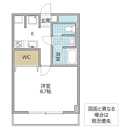 Central-Y 1Kの間取図画像