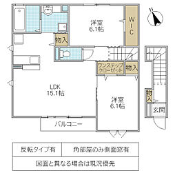 メゾングレースJ 2LDKの間取図画像