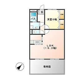 レヂデンス・O 1LDKの間取図画像