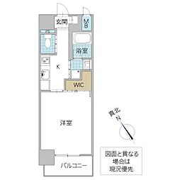 ジョイアス大町 1Kの間取図画像