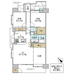 サーパス上水戸中央 3LDKの間取図画像