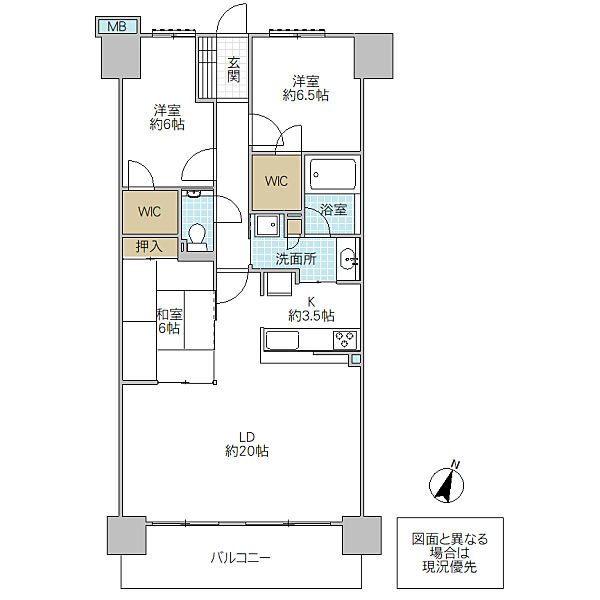 間取りを拡大表示